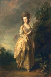 エリザベスボーフォイ、後にエリザベスピクロフト、1780年頃 作： Thomas Gainsborough